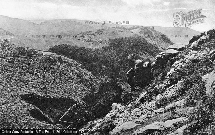 Photo of Lynton, Valley Of Rocks From Castle Rock 1890
