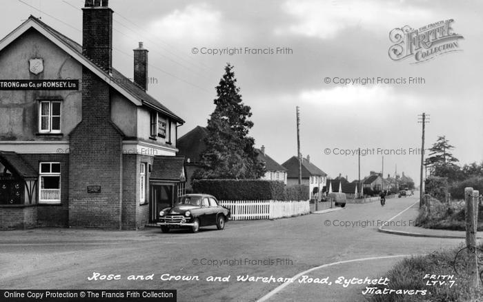 Photo of Lytchett Matravers, Rose And Crown And Wareham Road c.1960