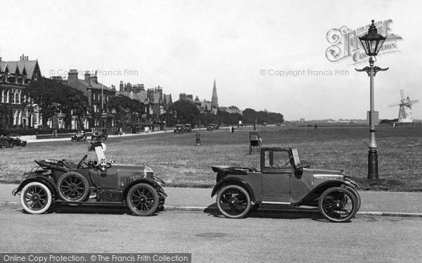 Photo of Lytham, Cars Parked, Central Beach 1924