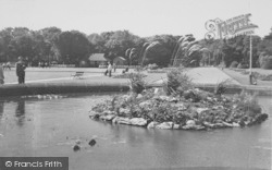 Lowther Gardens, The Lily Pond c.1955, Lytham