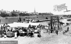 Stalls On The Beach 1901, Lytham