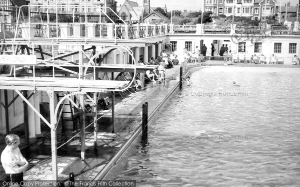 Photo of Lytham, Swimming Pool c.1955