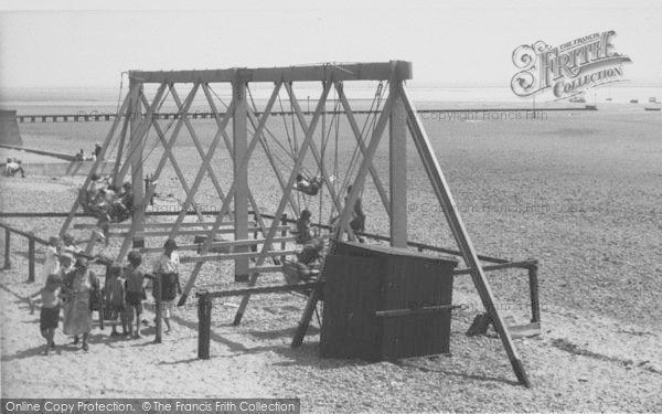 Photo of Lytham, Swing Boats On The Beach c.1955
