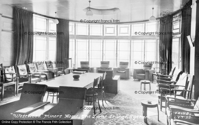 Photo of Lytham, The Large Lounge. 'westwood' Miners Convalescent Home c.1955