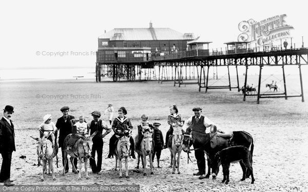 Photo of Lytham, The Pier And Donkeys 1914
