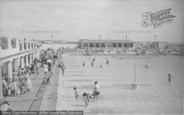 Photo of Lytham, The Swimming Pool And Cafe c.1955