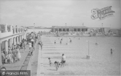 The Swimming Pool And Cafe c.1955, Lytham