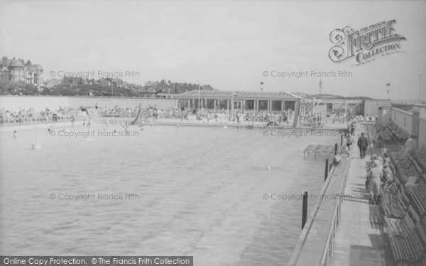 Photo of Lytham, The Swimming Pool c.1955