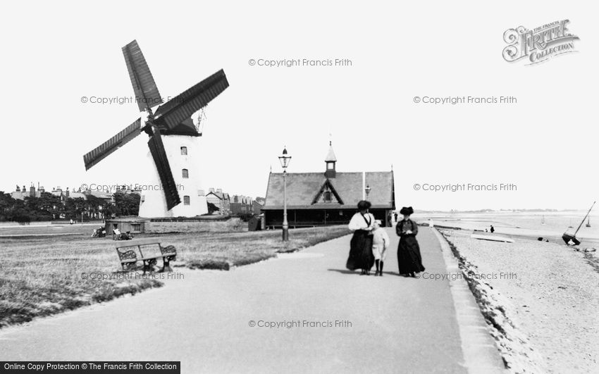 Lytham, the Windmill and Lifeboat House 1907