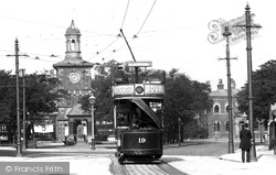 Tram In The Market Square 1907, Lytham