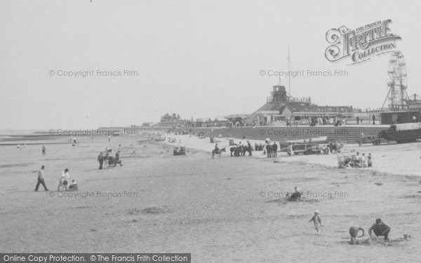 Photo of Mablethorpe, Amusement Park From The Beach c.1955