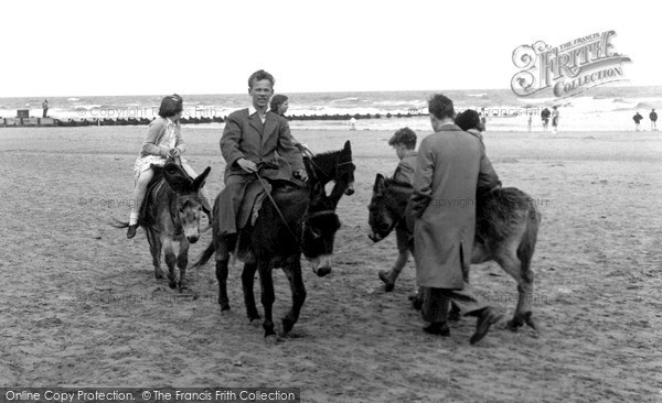 Photo of Mablethorpe, Donkey Rides On The Beach c.1950