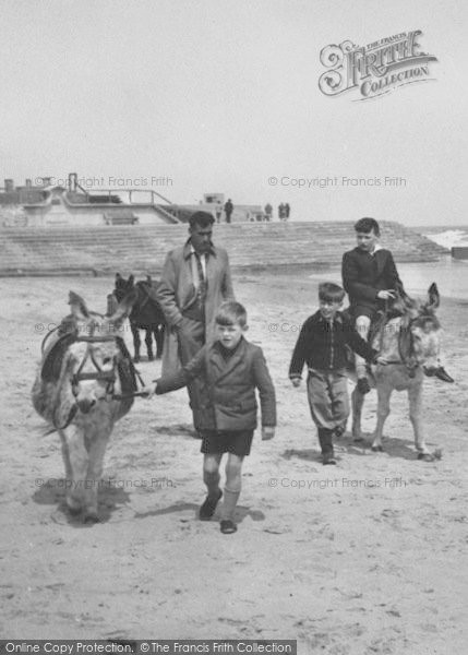 Photo of Mablethorpe, Donkey Rides On The Beach c.1950