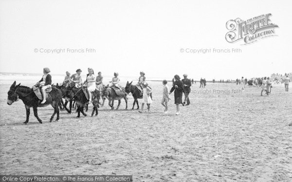 Photo of Mablethorpe, Donkey Rides On The Beach c.1955