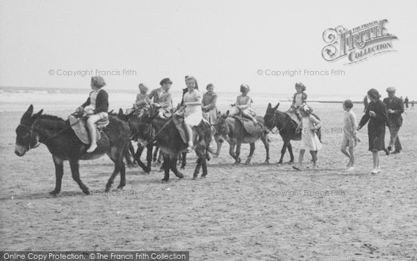 Photo of Mablethorpe, Donkey Rides On The Beach c.1955