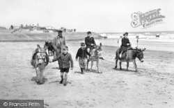 Donkeys On The Beach c.1950, Mablethorpe