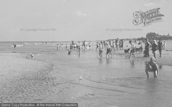 Photo of Mablethorpe, Paddlers And Beach c.1950