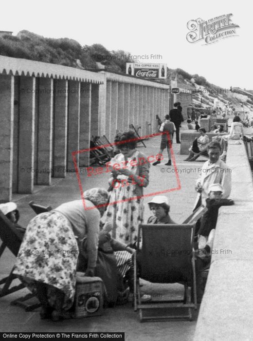 Photo of Mablethorpe, People By The Promenade Wall c.1955