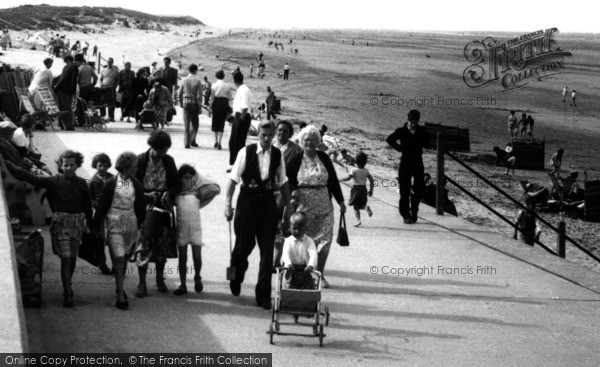 Photo of Mablethorpe, Promenading Family c.1955