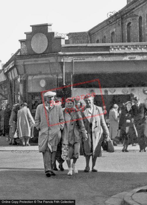 Photo of Mablethorpe, Shoppers, High Street c.1950