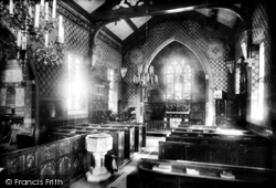 Birtles Church, Interior 1903, Macclesfield
