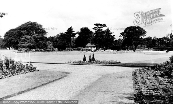 Photo of Macclesfield, Bowling Green, West Park c.1955