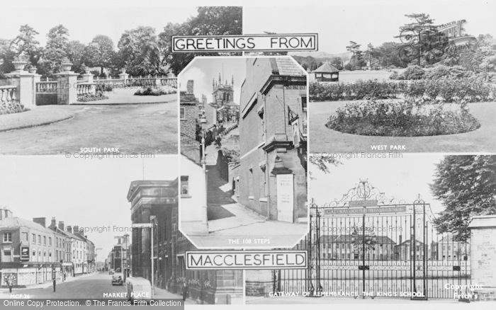 Photo of Macclesfield, Composite c.1955