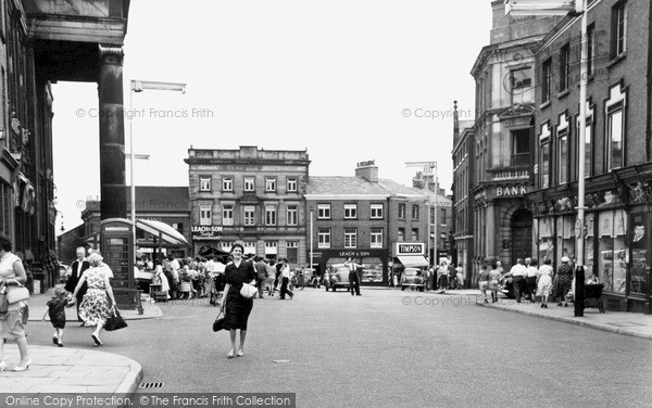 Photo of Macclesfield, Market Place 1957