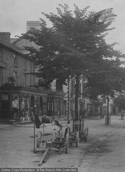 Photo of Machynlleth, Farm Equipment, Maengwyn Street 1901