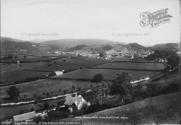 Photo of Machynlleth, From Bryntyrnol 1899