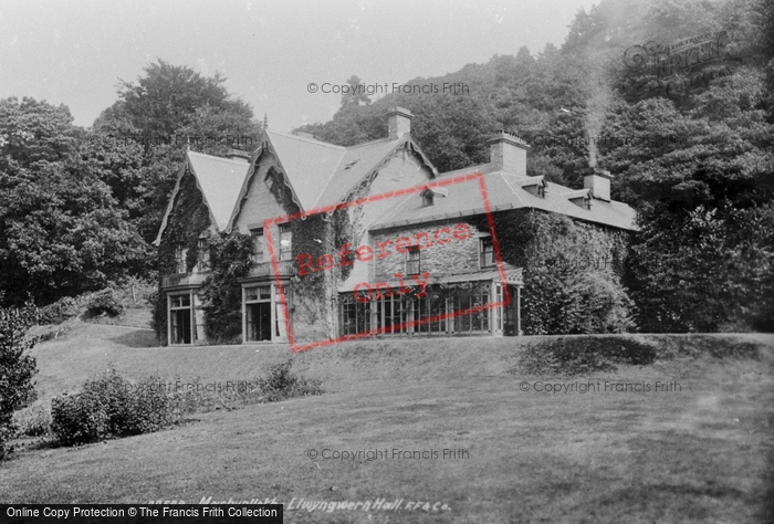 Photo of Machynlleth, Llwyngwern Hall 1899