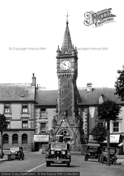 Photo of Machynlleth, The Clock Tower 1934