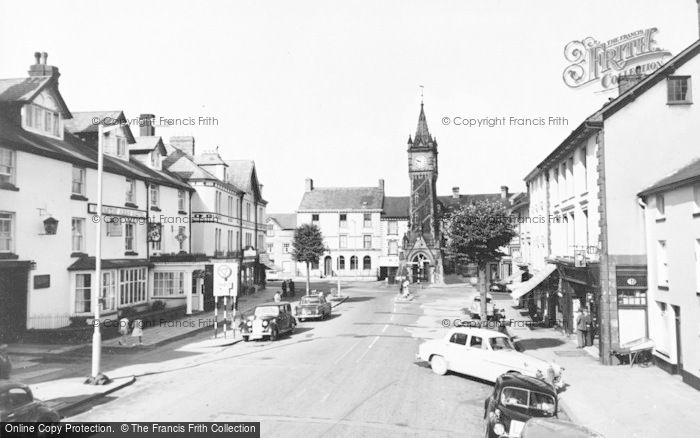 Photo of Machynlleth, The Wynnstay Arms Hotel And The Clock Tower c.1960