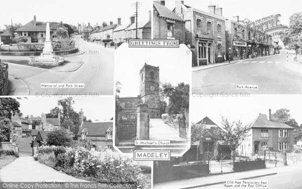 Photo of Madeley, Composite c.1955