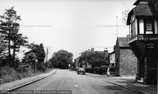 Photo of Madeley, The Village c.1955
