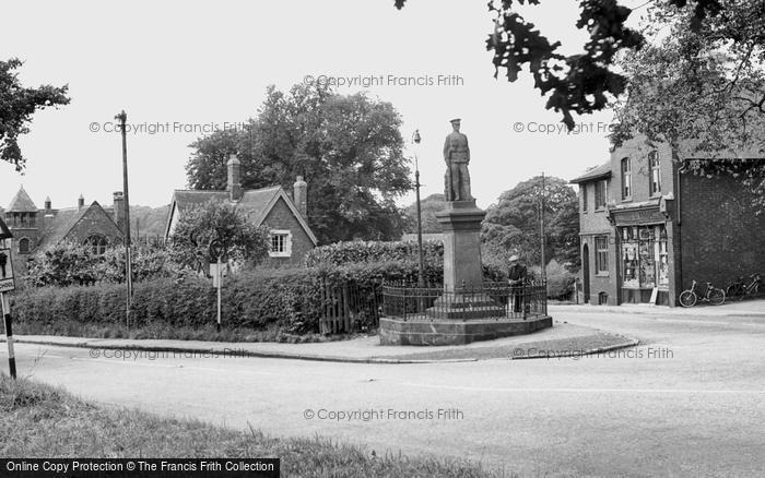 Photo of Madeley, The War Memorial c.1955