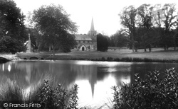 St Mary Magdalene And Lake 1909, Madingley