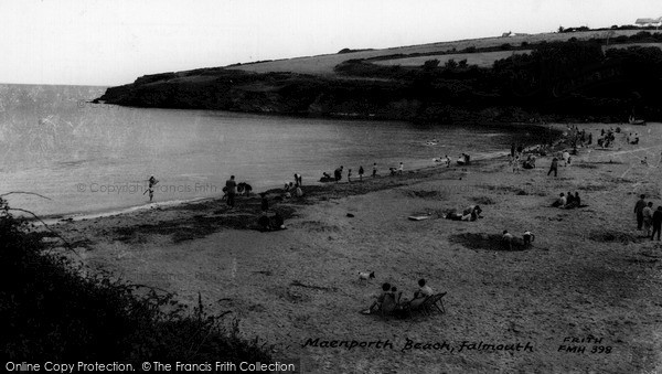 Photo of Maenporth, Beach c.1960