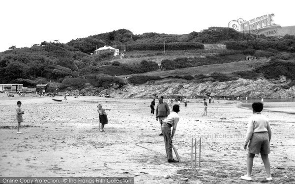 Photo of Maenporth, Cricket On The Beach 1960
