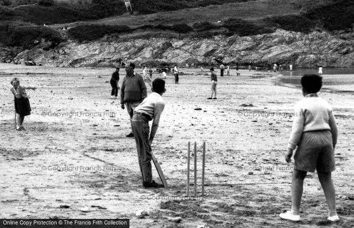 Photo of Maenporth, Cricket On The Beach 1960