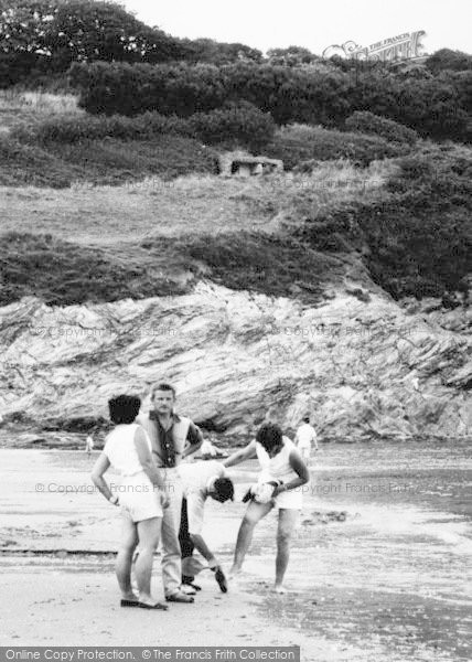 Photo of Maenporth, Friends On The Beach 1960