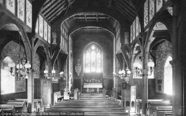 Photo of Maentwrog, St Twrog Church Interior 1933