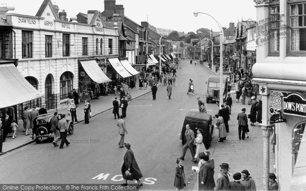 Photo of Maesteg, Commercial Street c.1955