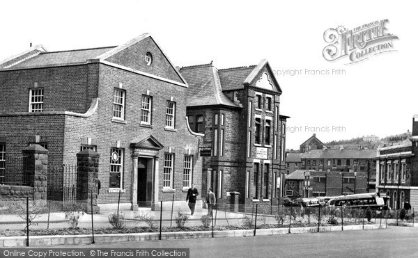 Photo of Maesteg, Memorial Hall And Post Office c.1955