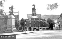 Town Hall And War Memorial c.1955, Maesteg