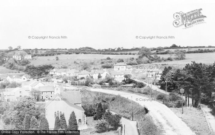 Photo of Maesycwmmer, Summerfield Lane And The Church c.1955