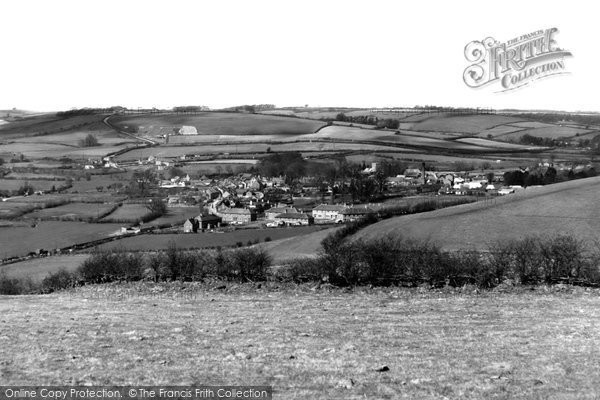 Photo of Maiden Newton, From Coombeside c.1955