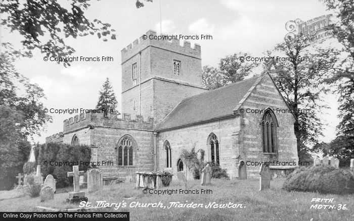 Photo of Maiden Newton, St Mary's Church c.1960