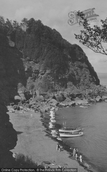 Photo of Maidencombe, Beach And Cliffs c.1950