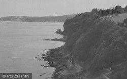 Cliffs Looking West c.1950, Maidencombe